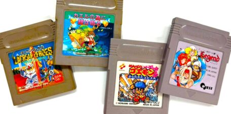 ゲームボーイソフト_保存環境による状態差_日焼け_変色_ラベル劣化の例