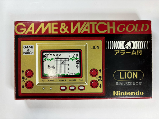 任天堂 ゲーム＆ウオッチ ゴールドシリーズ LION GL-52 外箱 アラーム機能付き