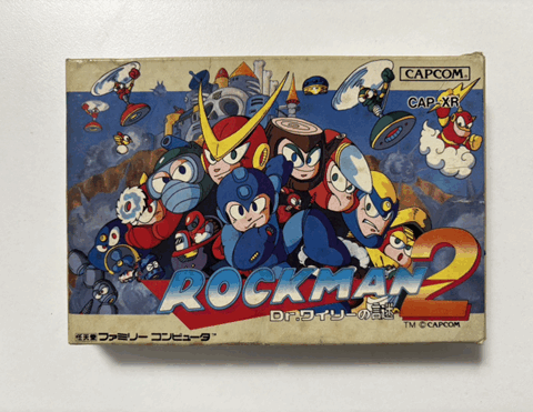 ロックマン2 Dr.ワイリーの謎 ファミコン用ソフト 外箱 CAPCOM製 CAP-XR