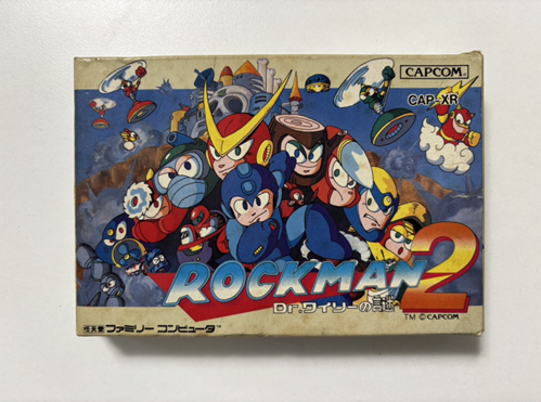 ロックマン2 Dr.ワイリーの謎 ファミコン用ソフト 外箱 CAPCOM製 CAP-XR