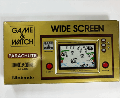 Nintendo ゲーム＆ウオッチ「パラシュート」外箱の正面写真