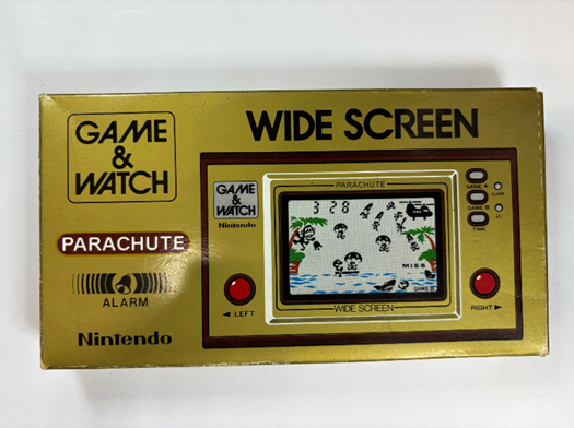 Nintendo ゲーム＆ウオッチ「パラシュート」外箱の正面写真