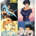 シティハンター、オレンジロード、ナウシカ、めぞん一刻の80年代アニメ下敷きセット