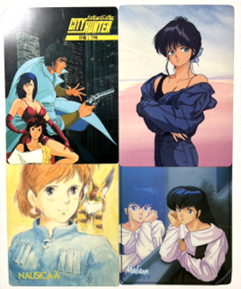 シティハンター、オレンジロード、ナウシカ、めぞん一刻の80年代アニメ下敷きセット