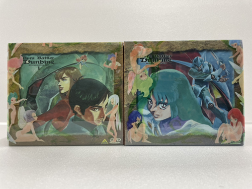 アニメ『聖戦士ダンバイン』のDVD-BOX前編・後編のパッケージ画像