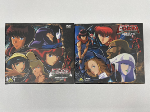アニメ『重戦機エルガイム』のDVDメモリアルボックス全2巻セットのパッケージ