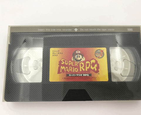 『スーパーマリオRPG』のジャンプグレートクラブ販促用VHSビデオテープ