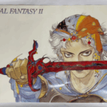 ファイナルファンタジーIIの公式ポスター、天野喜孝による主人公のイラスト入り