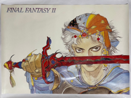 ファイナルファンタジーIIの公式ポスター、天野喜孝による主人公のイラスト入り