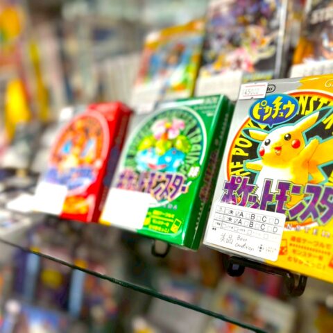 ゲームボーイ版ポケモン_高値安定_シリーズ人気_海外需要_店頭陳列例